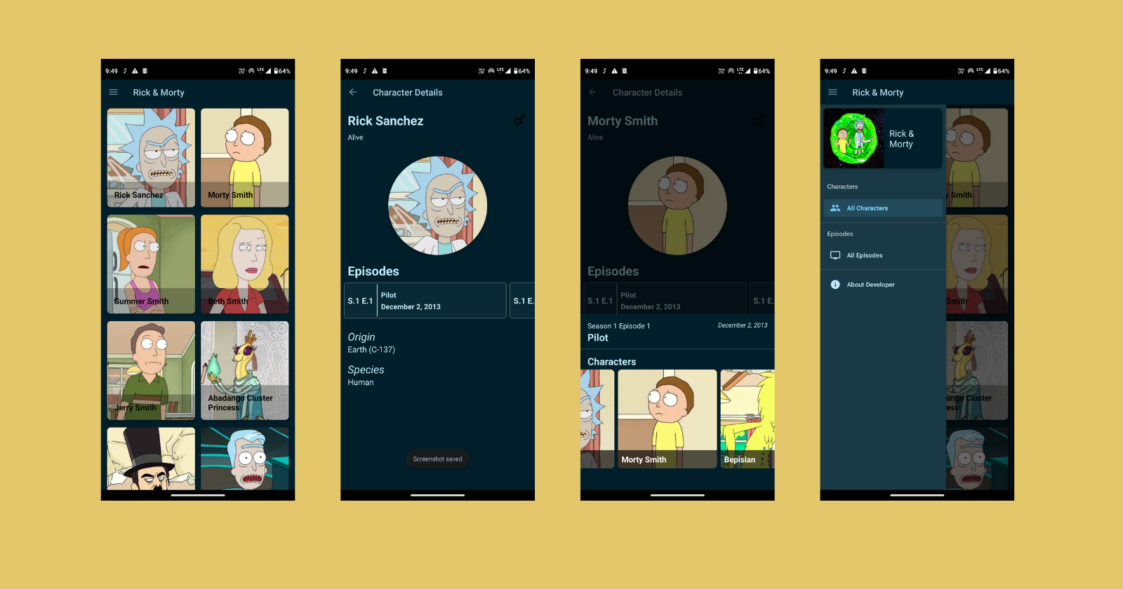 Rick & Morty Collection App